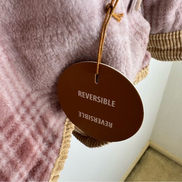 NWT | Love Tree Reversible Corduroy Utility Jacket in Light Brown | Size Med - Picture 13 of 14